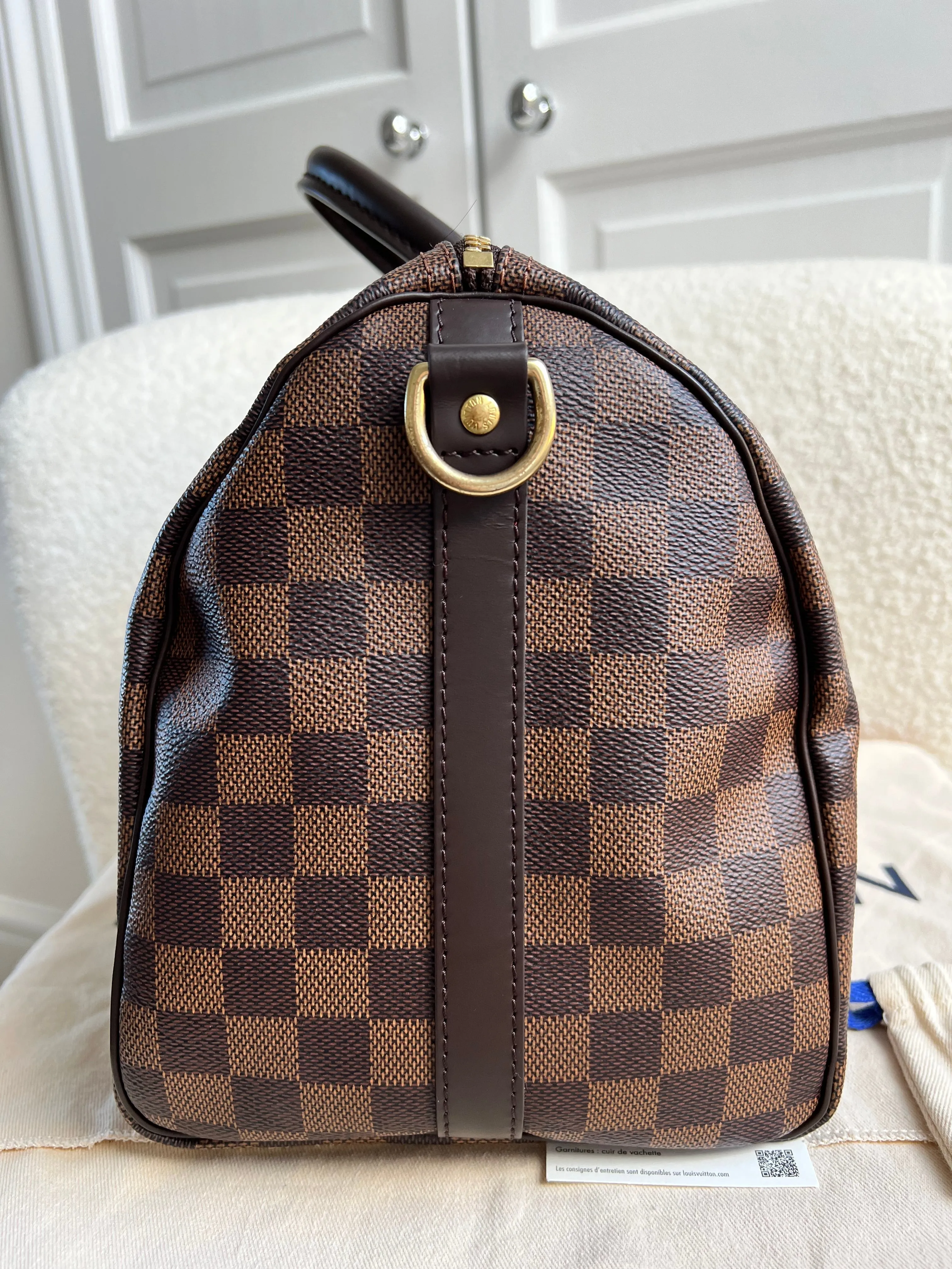 Louis Vuitton Speedy Bandouliere 30 Damier Ebene (strap missing)