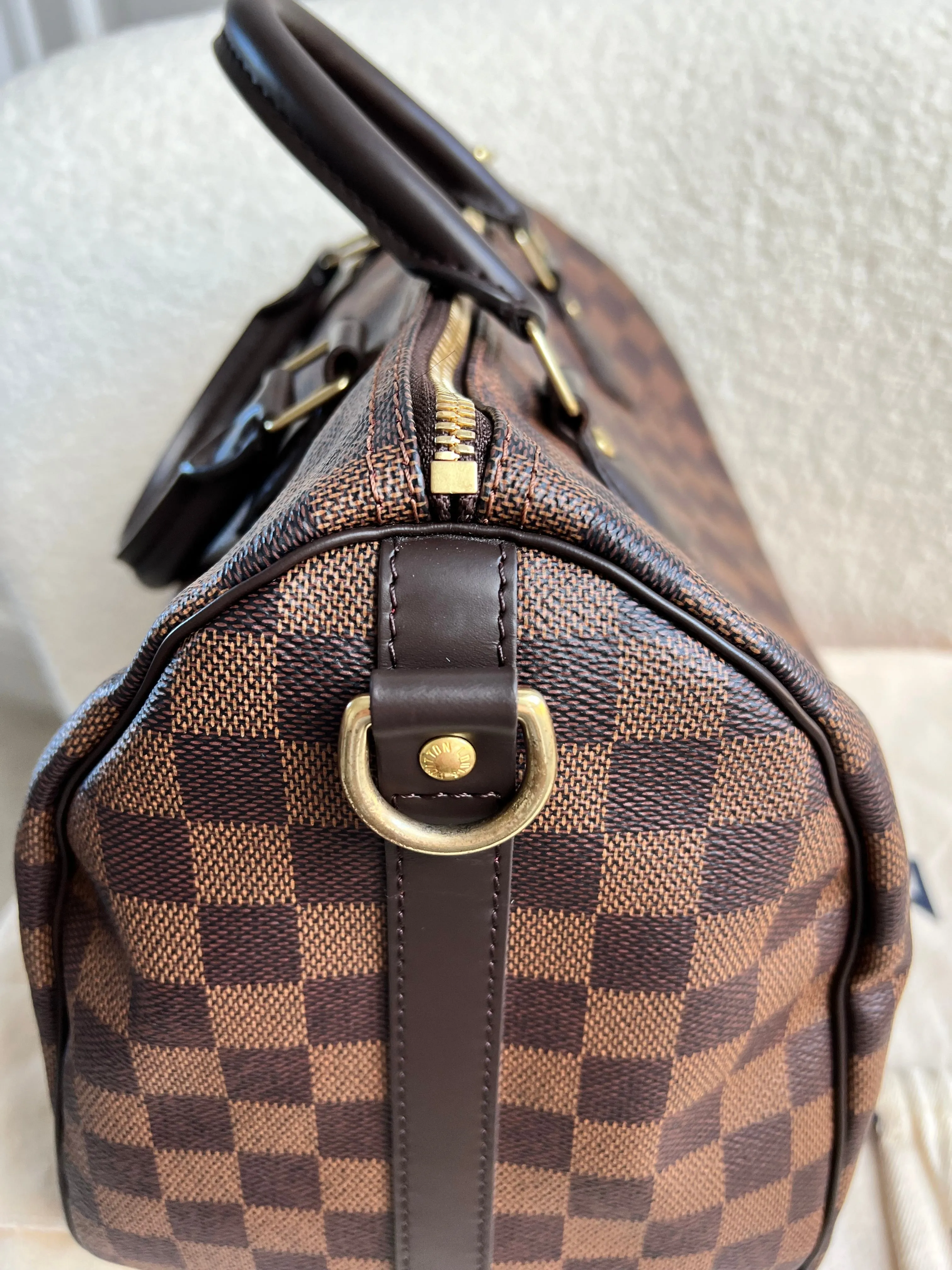 Louis Vuitton Speedy Bandouliere 30 Damier Ebene (strap missing)
