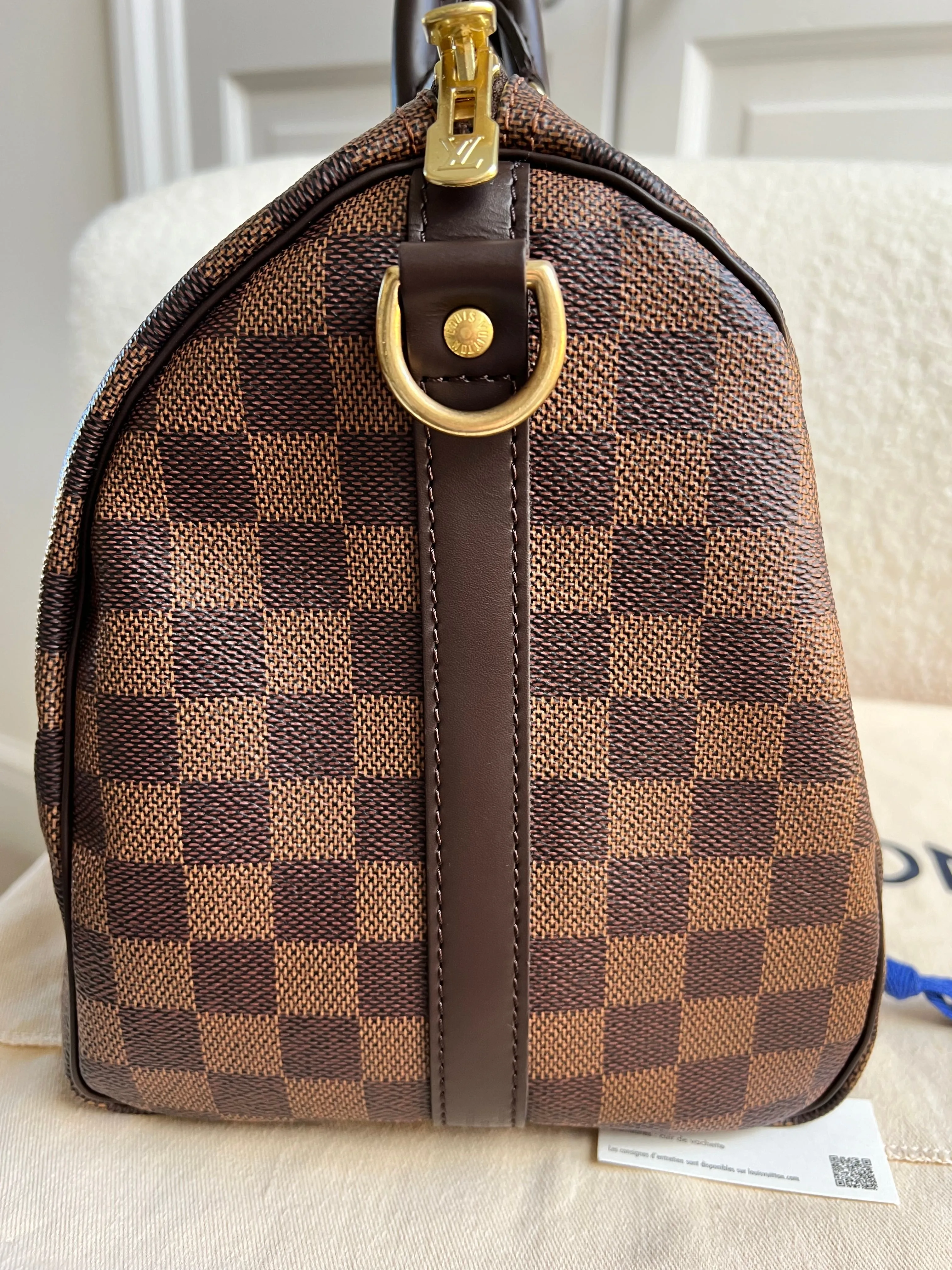 Louis Vuitton Speedy Bandouliere 30 Damier Ebene (strap missing)