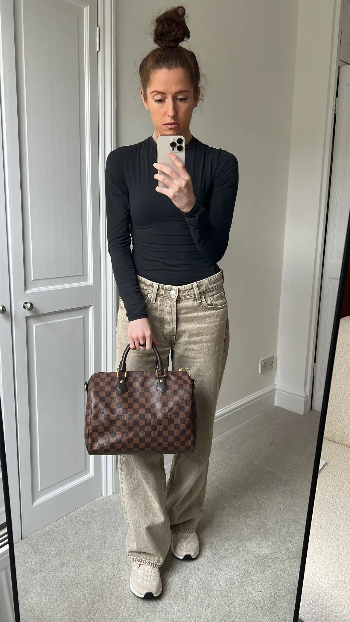 Louis Vuitton Speedy Bandouliere 30 Damier Ebene (strap missing)