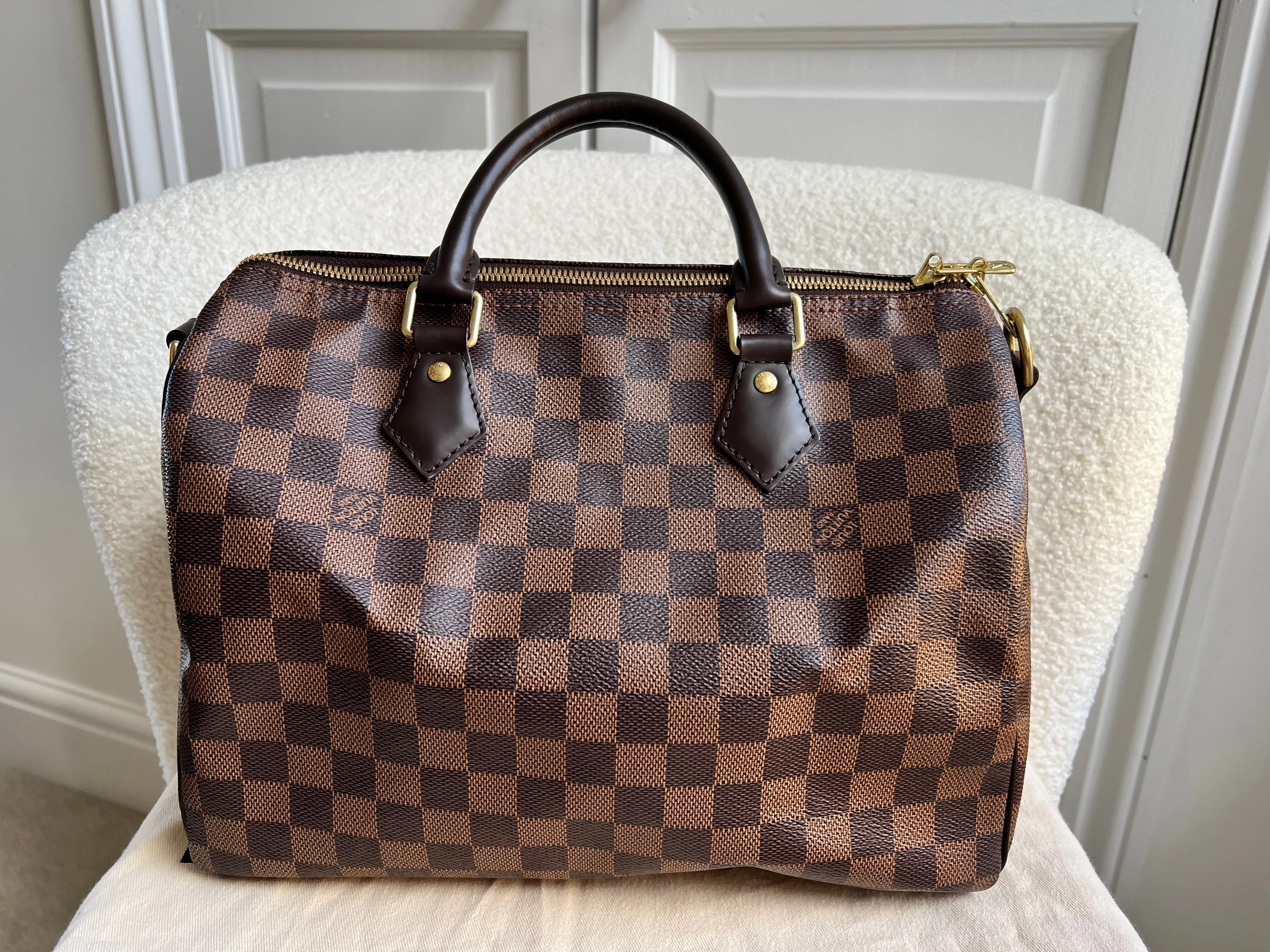 Louis Vuitton Speedy Bandouliere 30 Damier Ebene (strap missing)