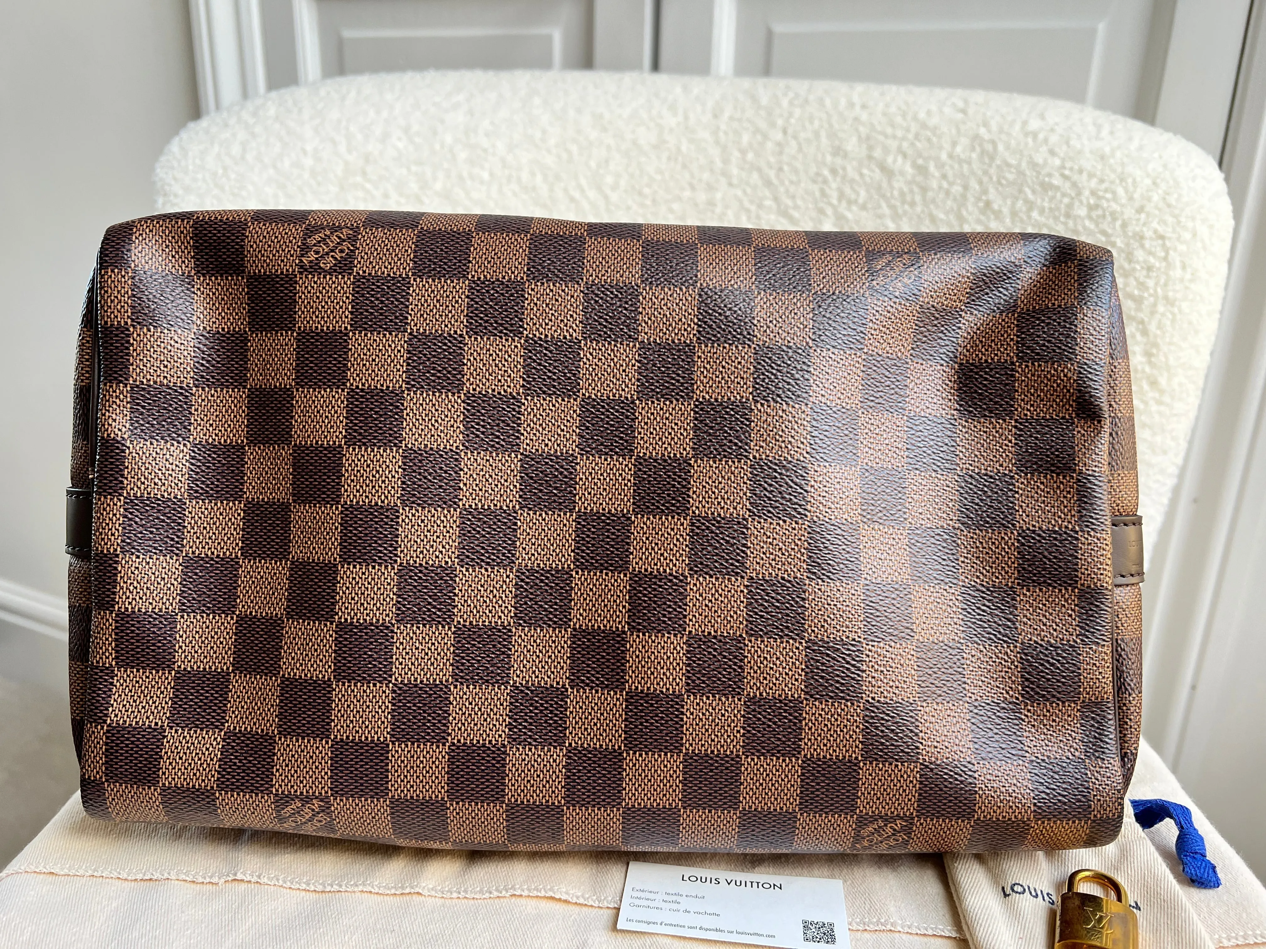 Louis Vuitton Speedy Bandouliere 30 Damier Ebene (strap missing)