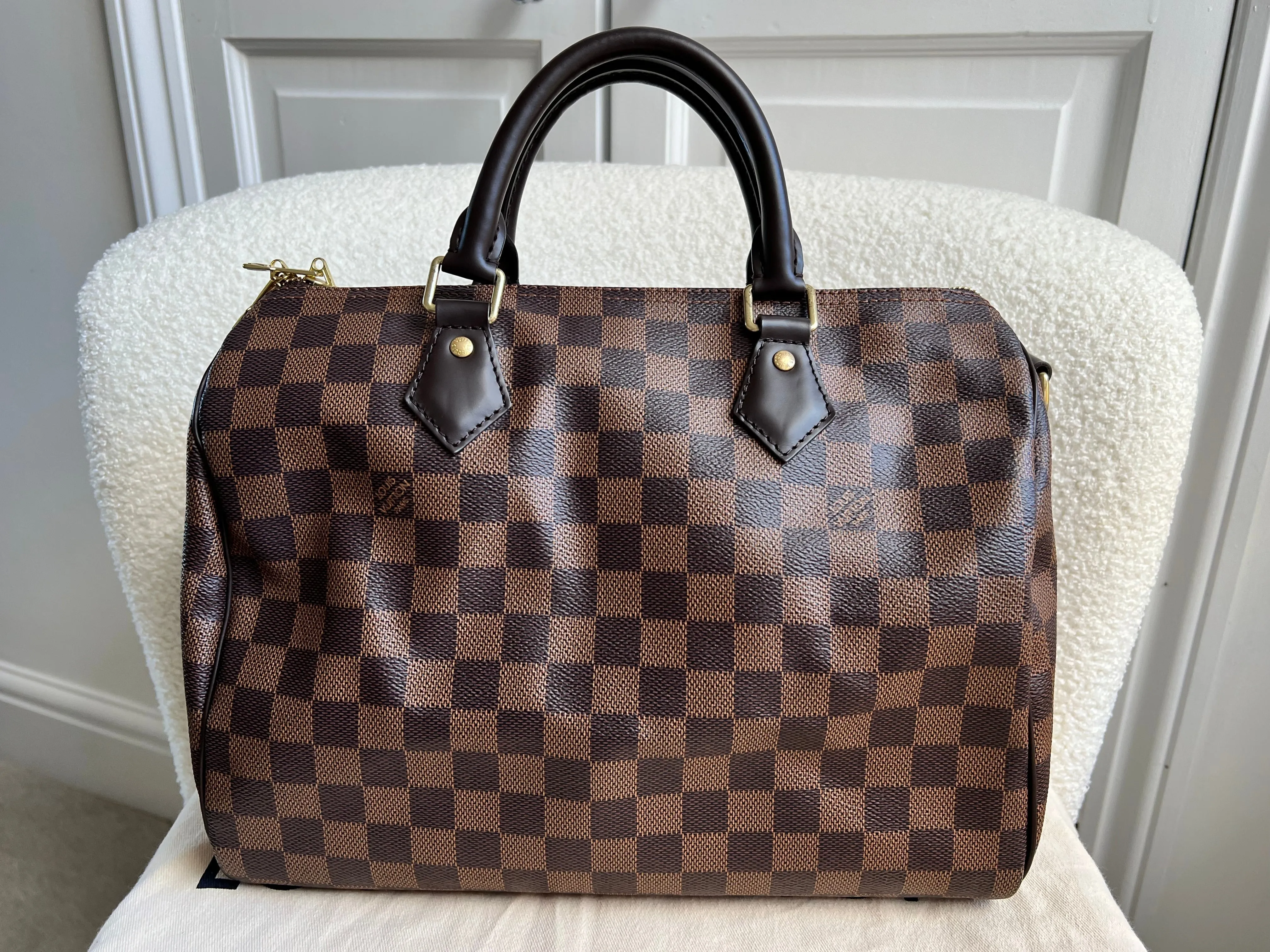 Louis Vuitton Speedy Bandouliere 30 Damier Ebene (strap missing)
