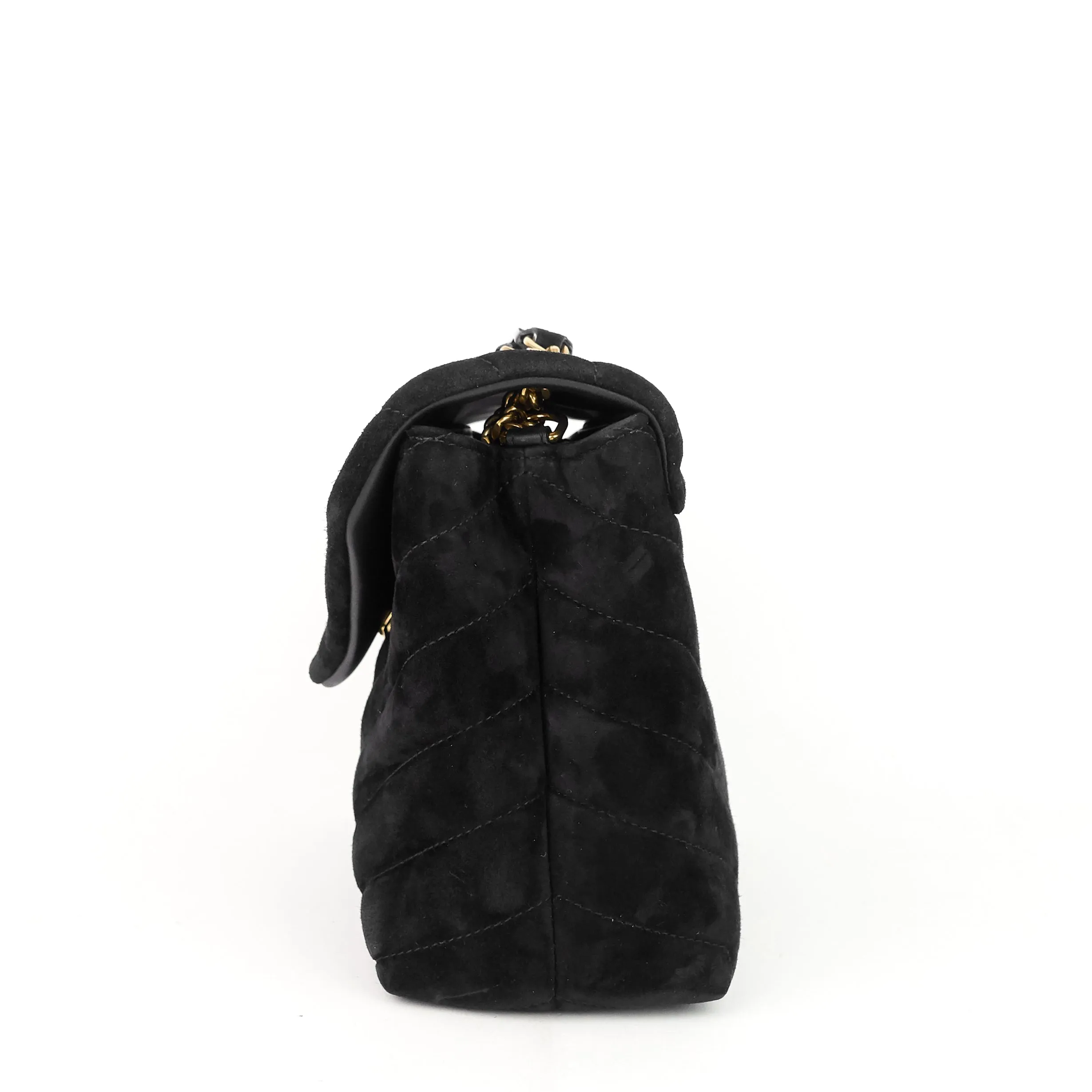 Loulou Medium Suede Shoulder Bag