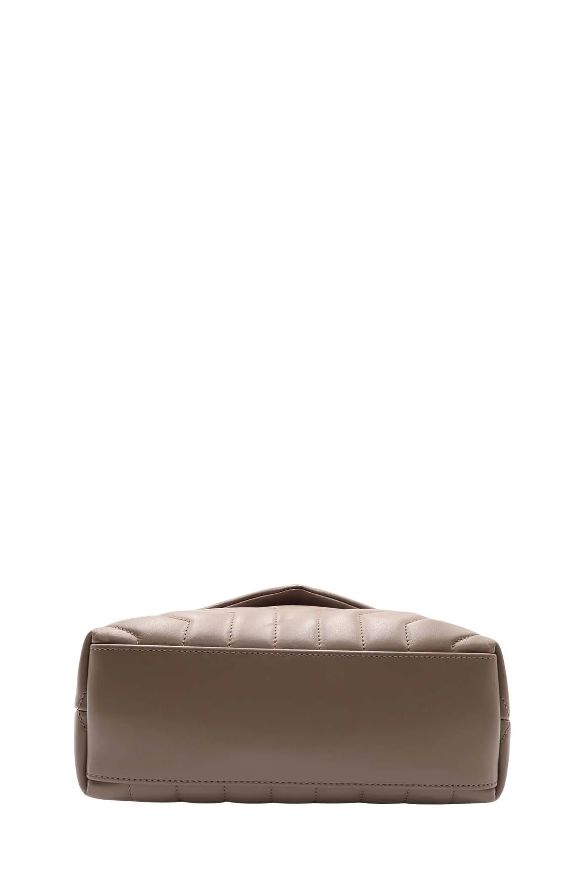 Loulou Small With Gold Hardware Dark Beige