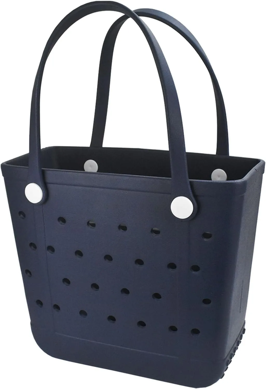 Medium Beach Bag, Waterproof Rubber Beach Bag, Washable Open Tote Bag Durable Tote Travel Bags for Outdoor Sport