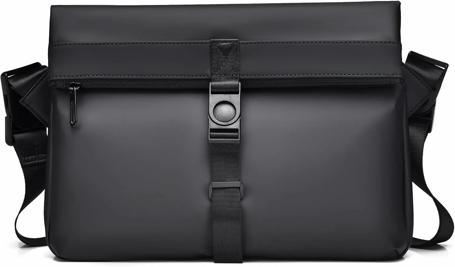 Messenger Bag, Adjustable Height Anti-theft Leather Crossbody Bag, Lightweight Briefcase, Shoulder Bag for Men or Women