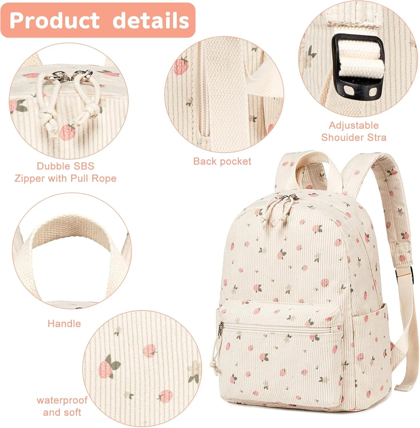 Mini Backpack Women Girls Water-resistant Small Backpack Purse Shoulder Bag for Womens Adult Kids School Travel