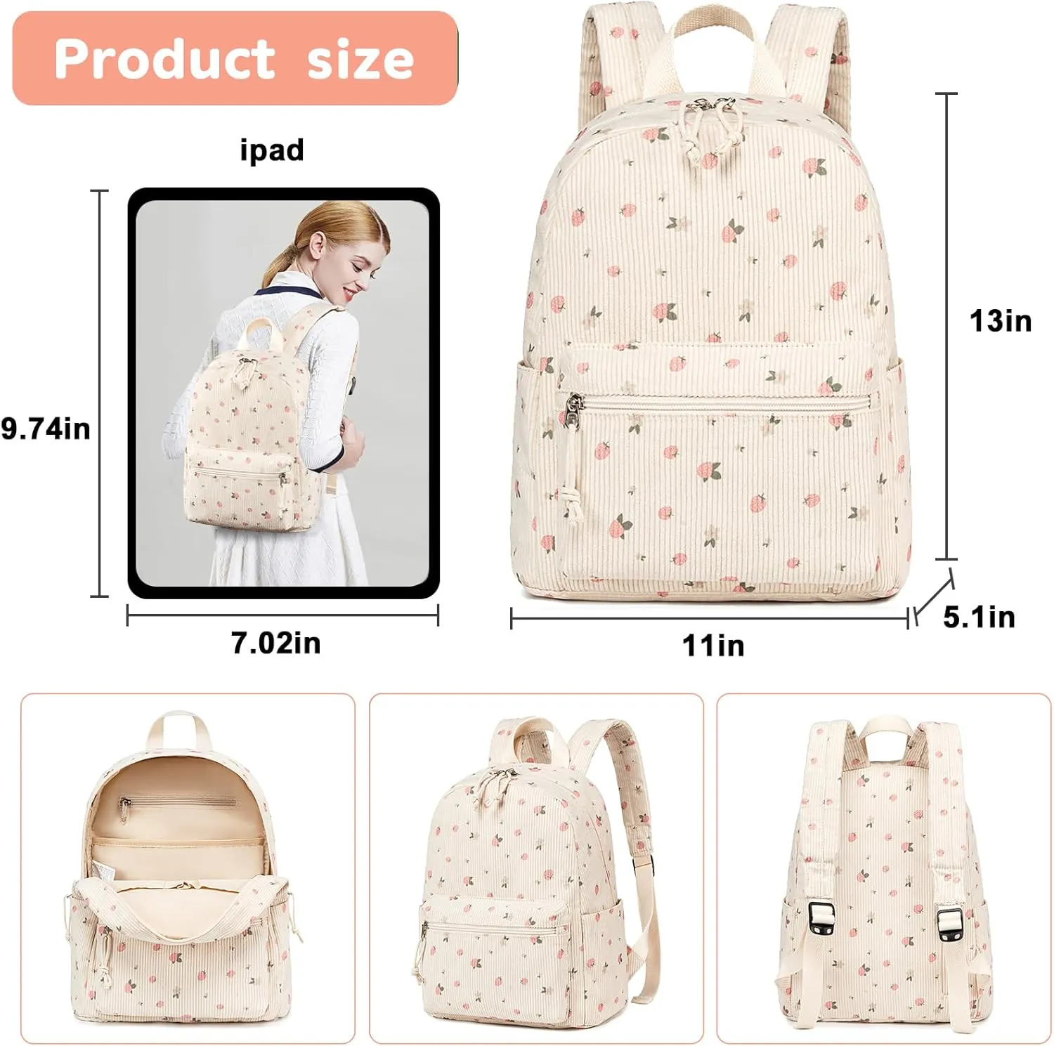 Mini Backpack Women Girls Water-resistant Small Backpack Purse Shoulder Bag for Womens Adult Kids School Travel