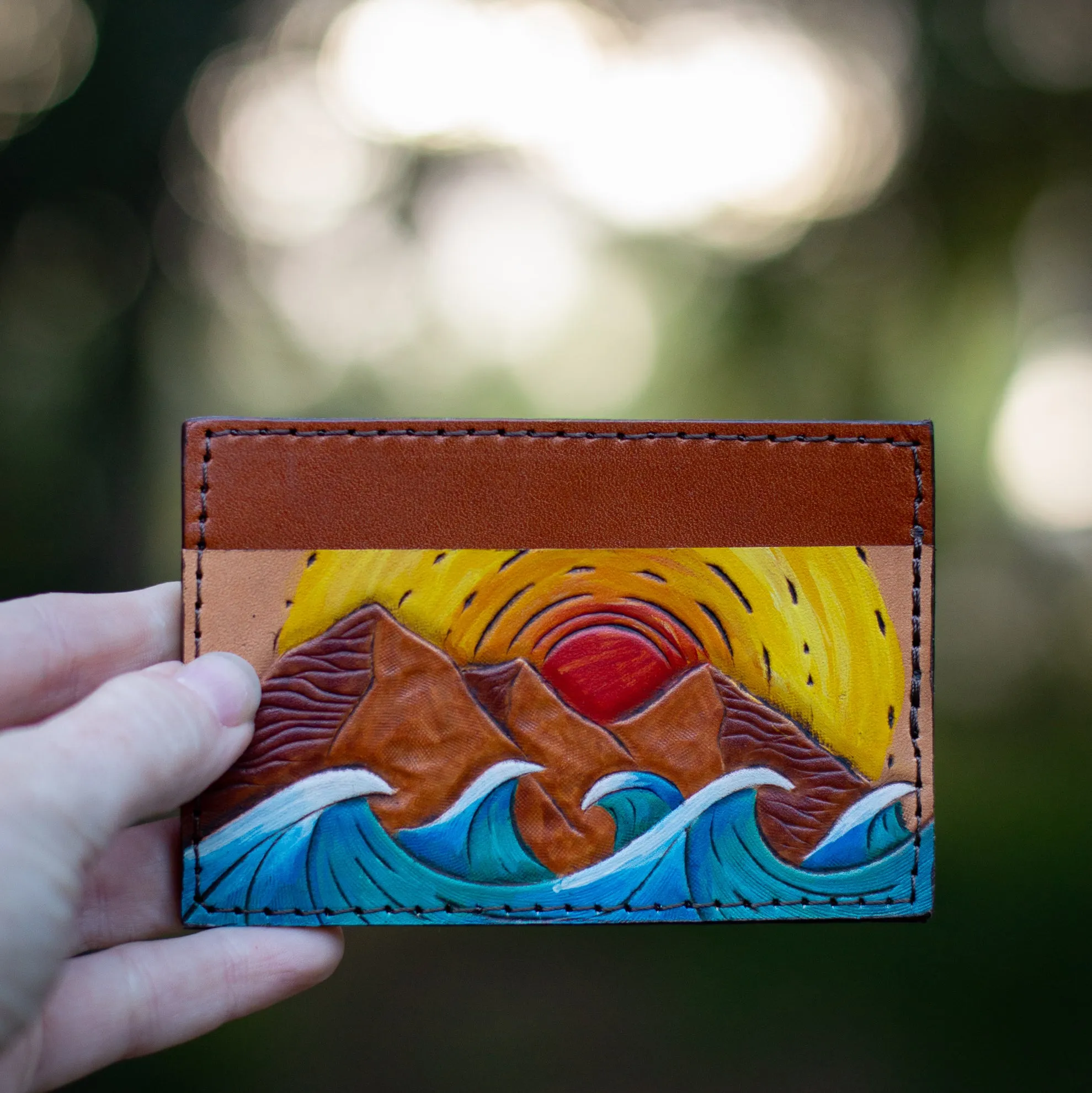 Mountains and Waves Card Wallet