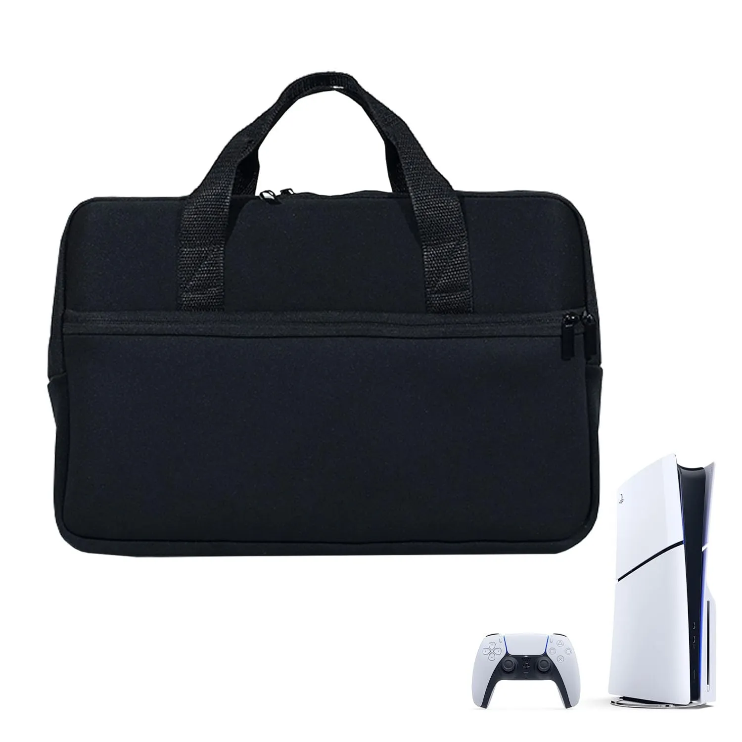 NUENSS-ROR Carrying Case for PS5 Waterproof PS5 Carrying Travel Case Protective Storage Bag for PlayStation 5 console/Digital Edition (slim) CFI-2000 and Gaming Accessories(Only case)