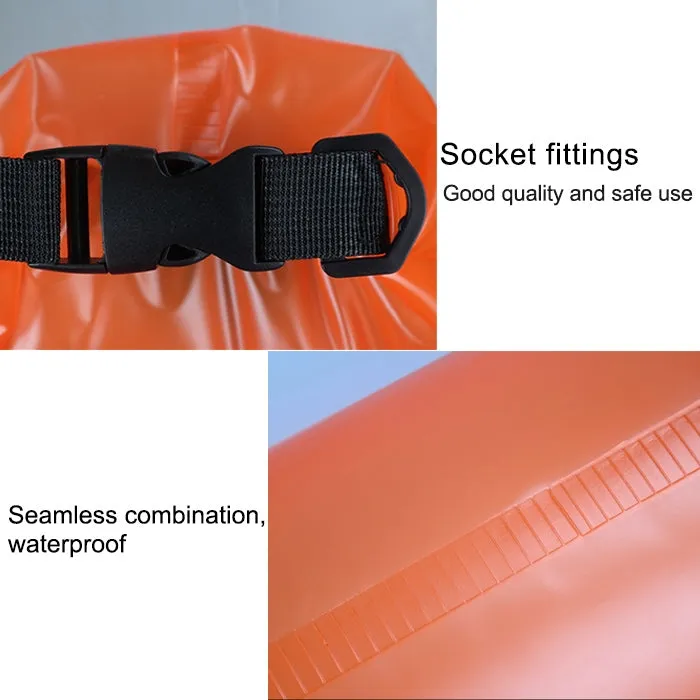 Outdoor Waterproof Single Shoulder Dry Bag Dry Sack PVC Barrel Bag, Capacity: 10L (Yellow)