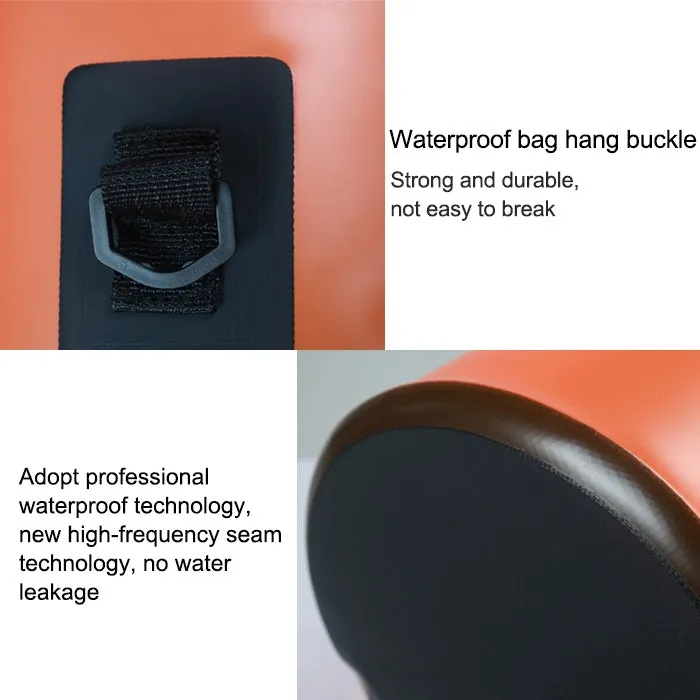 Outdoor Waterproof Single Shoulder Dry Bag Dry Sack PVC Barrel Bag, Capacity: 10L (Yellow)