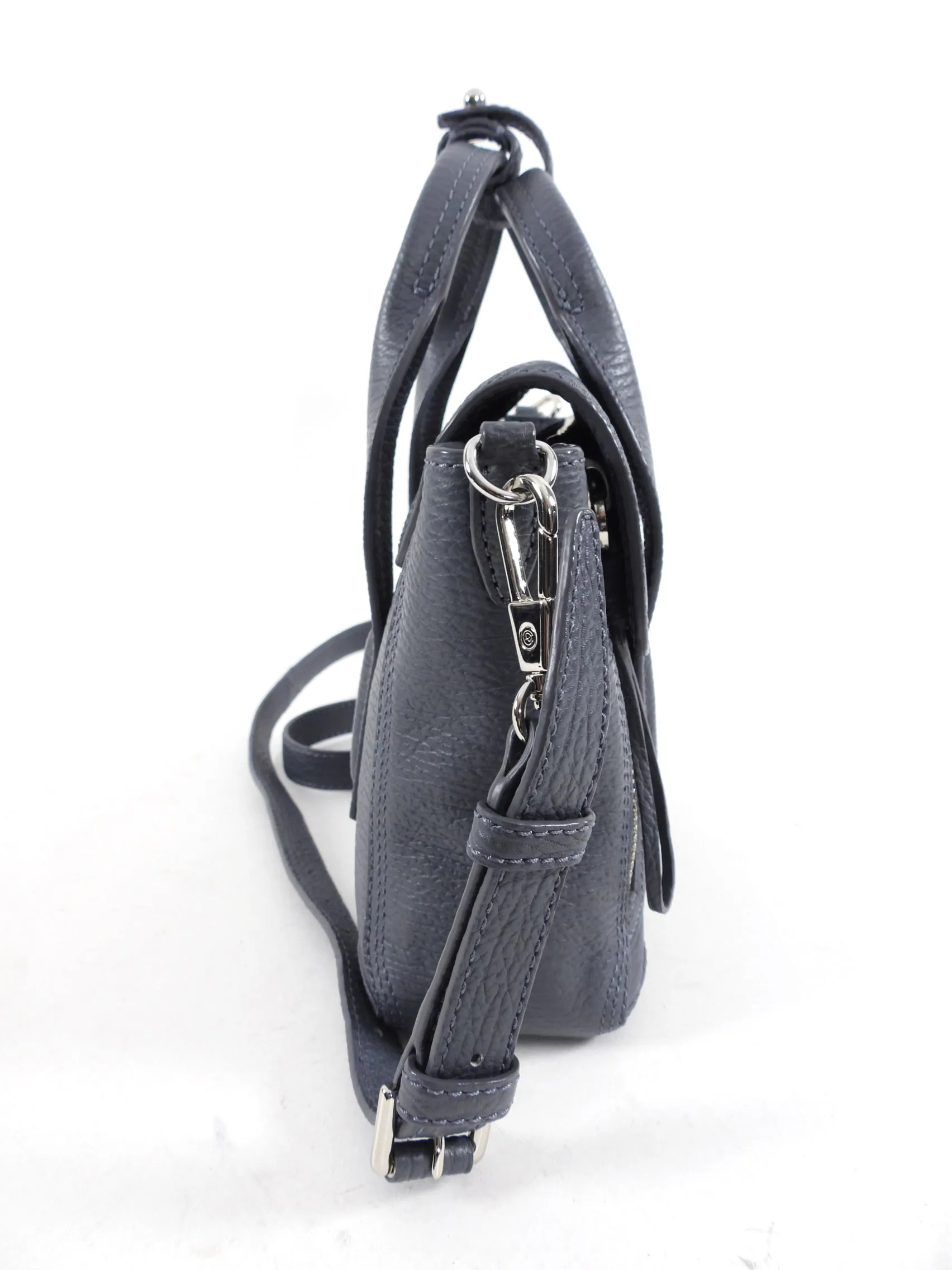 Phillip Lim Pashli Grey Grained Leather Mini Satchel Bag