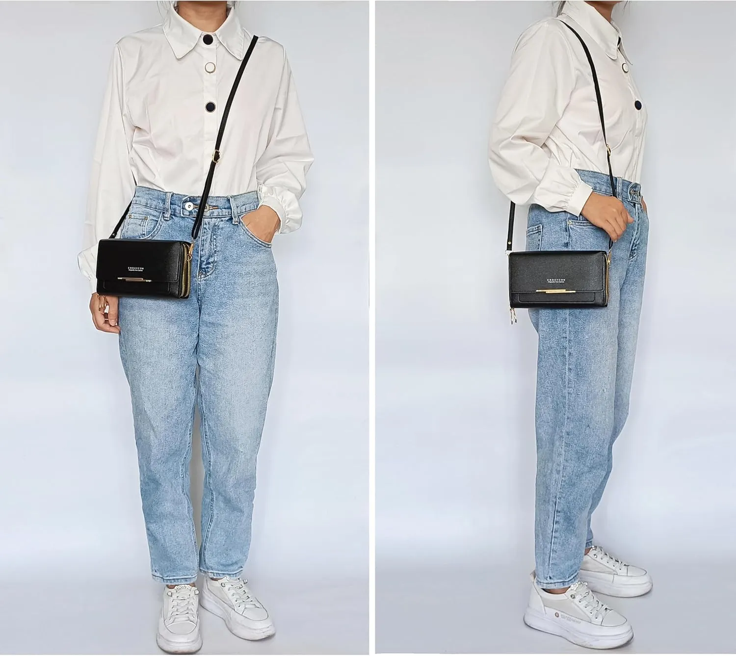 PORT&LOTUS Crossbody Handbag for Women PU Leather Bag
