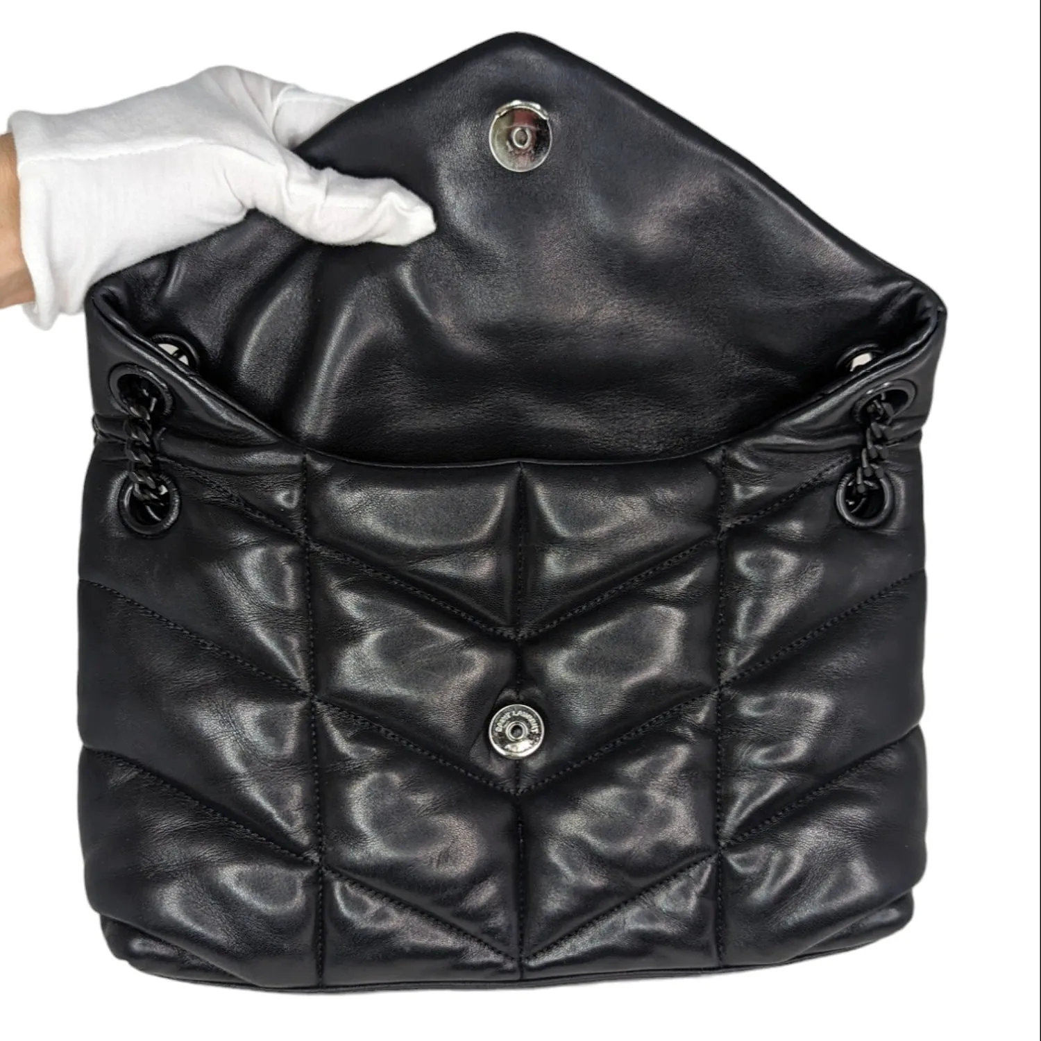 Saint Laurent Monogram Matelassé Small Loulou Puffer Bag