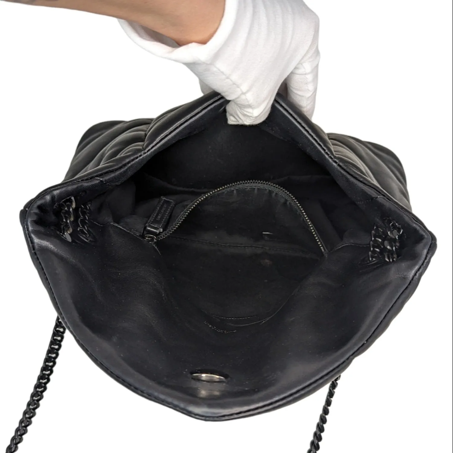 Saint Laurent Monogram Matelassé Small Loulou Puffer Bag