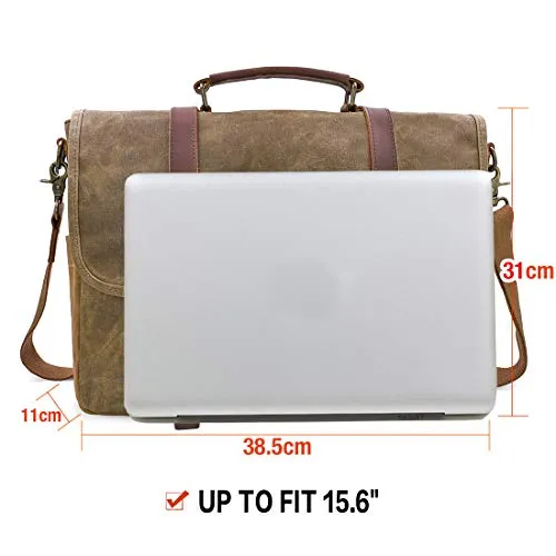 Shoulder Bags Briefcase Laptop Bag Waterproof Canvas Large Work Bag Messenger