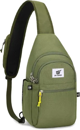 SKYSPER Sling Bag RFID Anti-Theft Crossbody Bag Recycled Travel Cross Body Bag Shoulder Sling Daypack