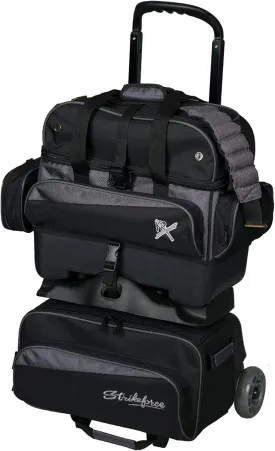 Strikeforce Konvoy 4-Ball Roller Bowling Bag Black/Carbon