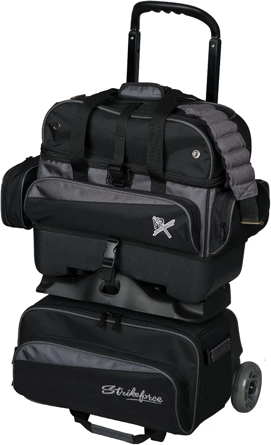 Strikeforce Konvoy 4-Ball Roller Bowling Bag Black/Carbon