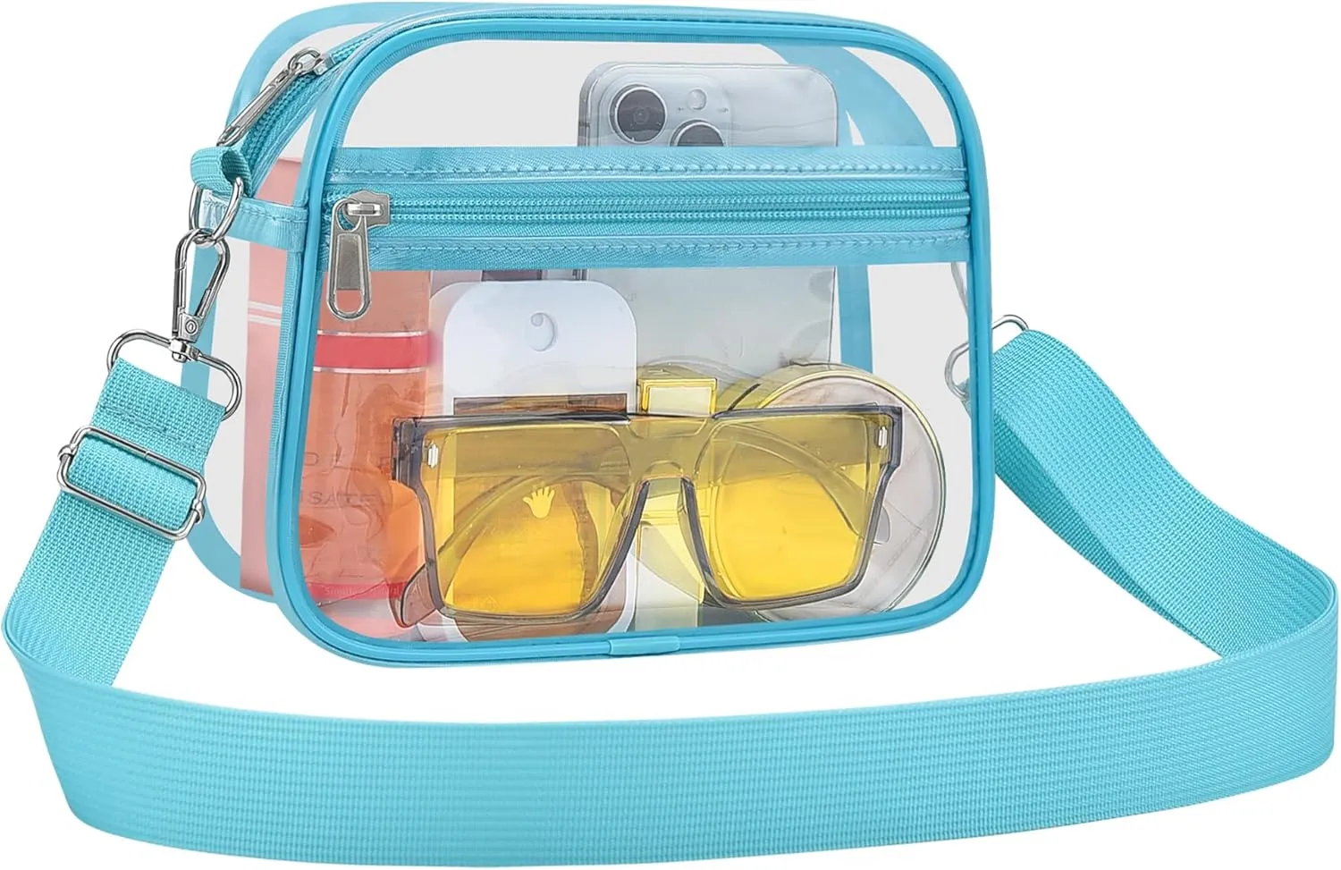USPECLARE Clear Bag for Stadium Events Clear Purse for Women and Men for Sports Events Concerts Festivals