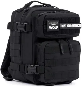 WOLFpak 9L Mini Meal Prep Management Backpack (Alpha Black) Lunch Box, Cooler, Travel, Insulated Bag, Daypack
