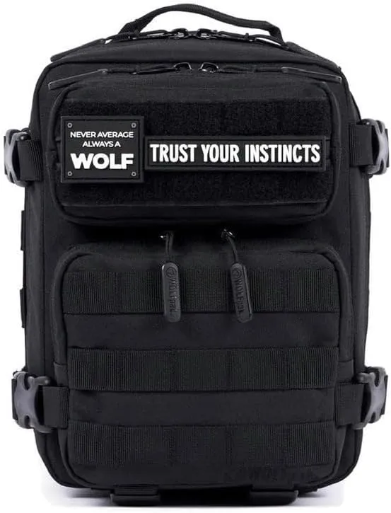 WOLFpak 9L Mini Meal Prep Management Backpack (Alpha Black) Lunch Box, Cooler, Travel, Insulated Bag, Daypack