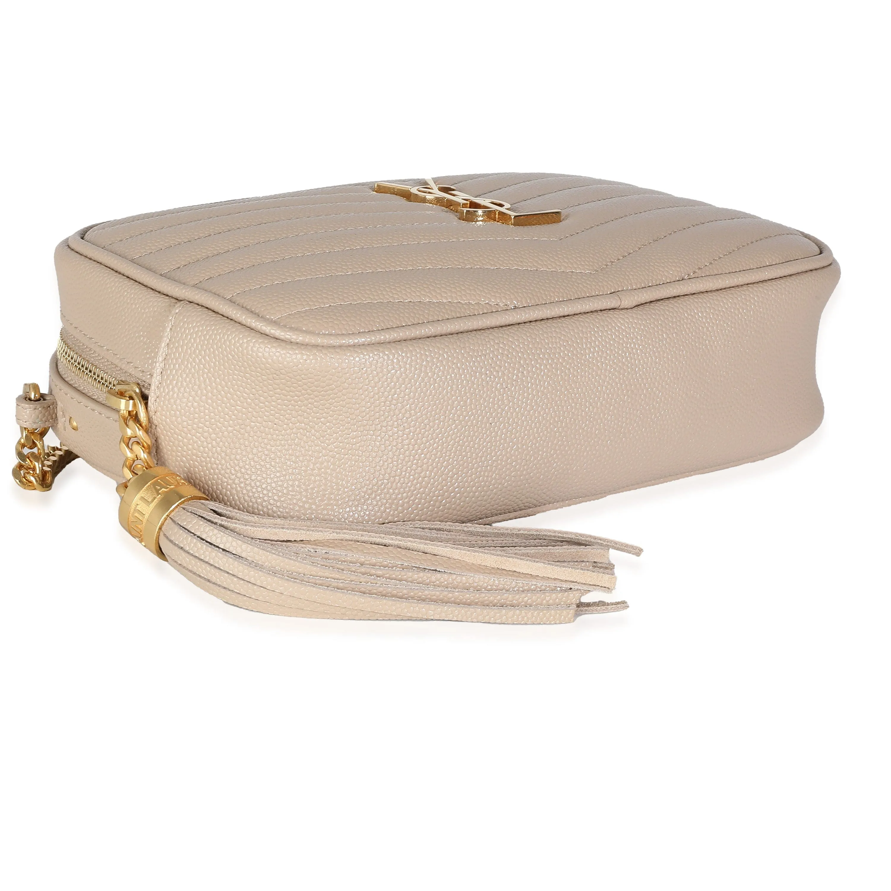 YSL Beige Grain De Poudre Mini Lou Camera Bag