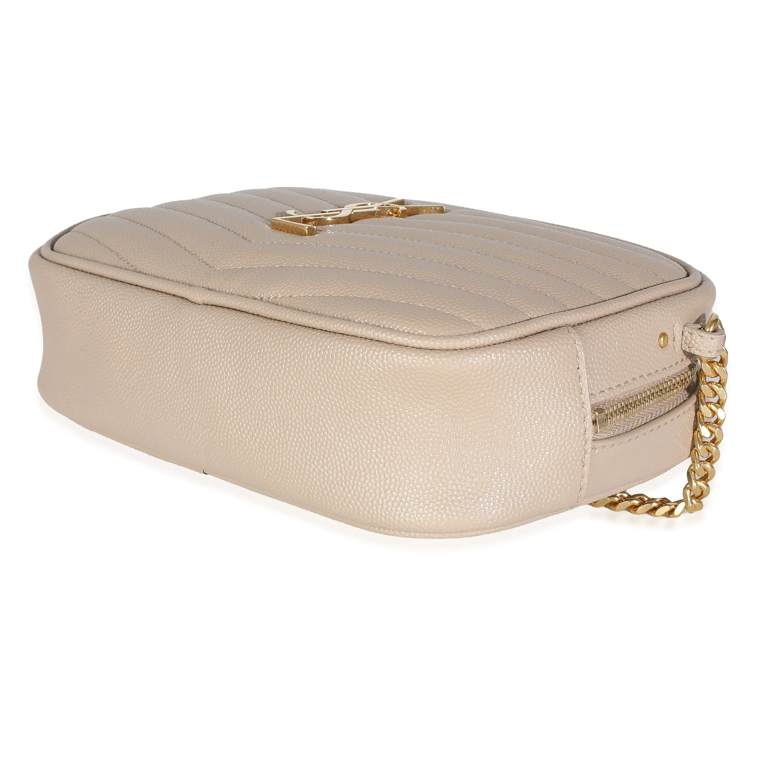 YSL Beige Grain De Poudre Mini Lou Camera Bag
