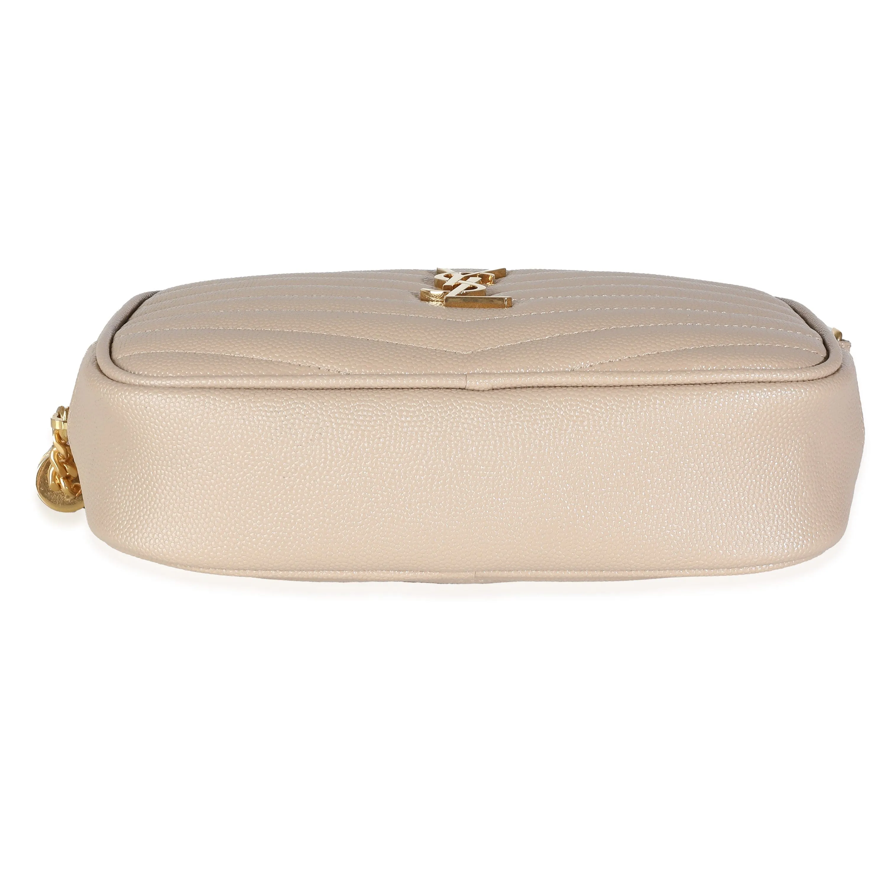 YSL Beige Grain De Poudre Mini Lou Camera Bag
